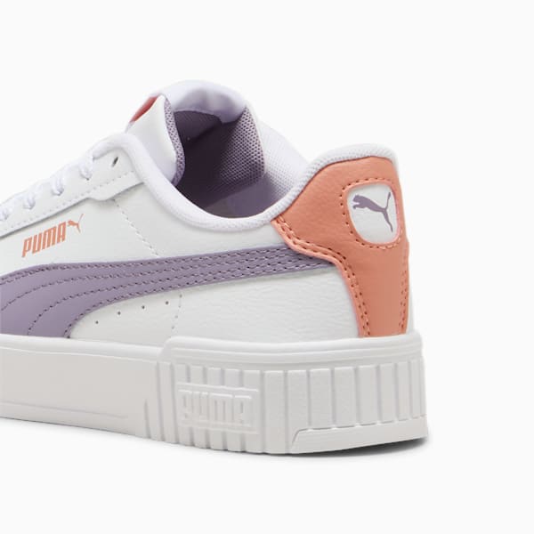 Baskets Carina 2.0 Enfant et Adolescent, PUMA White-Pale Plum-Deeva Peach, extralarge